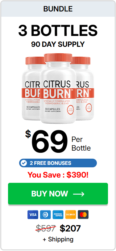 CitrusBurn™ oredr 3 bottles